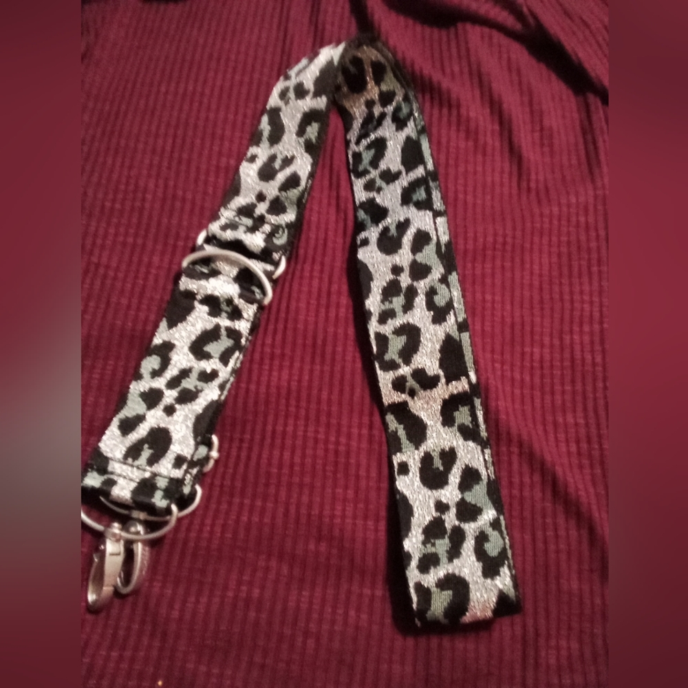 Double sided Leopard Print Purse Strap